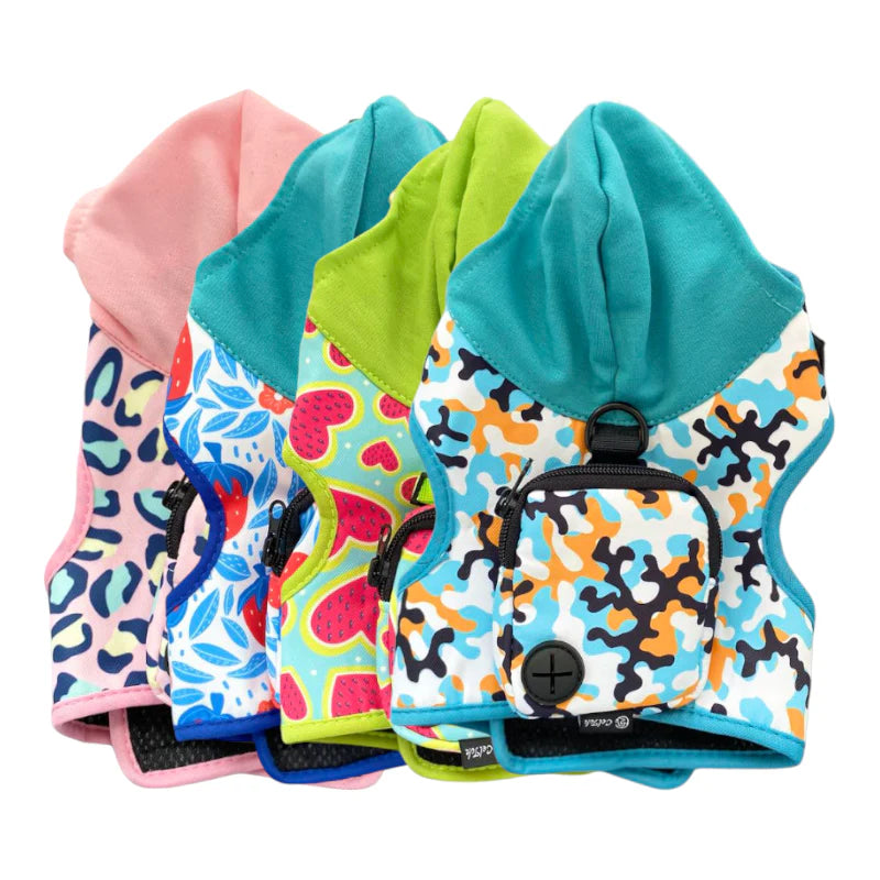 Pechera tipo hoodie con mochila