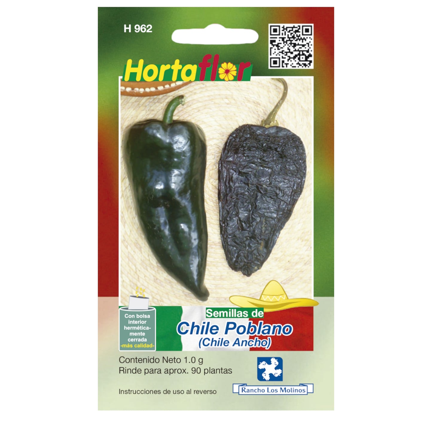 Semillas de Chile Poblano (chile ancho)