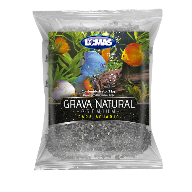 Grava natural para acuario