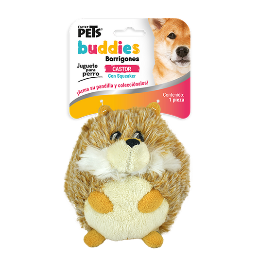 Peluche Castor Buddies barrigones