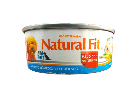 Natural Fit sabor pavo con verduras, alimento húmedo