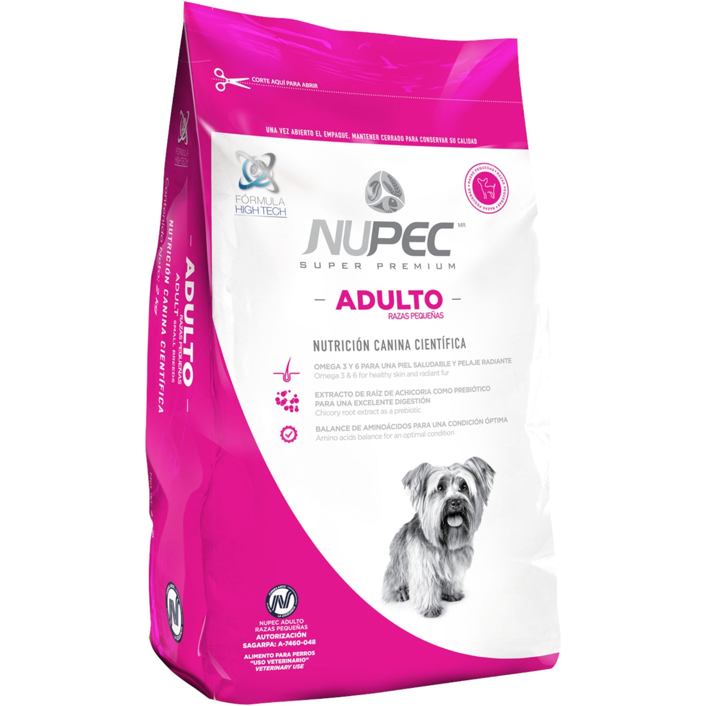 Nupec adulto Razas pequeñas