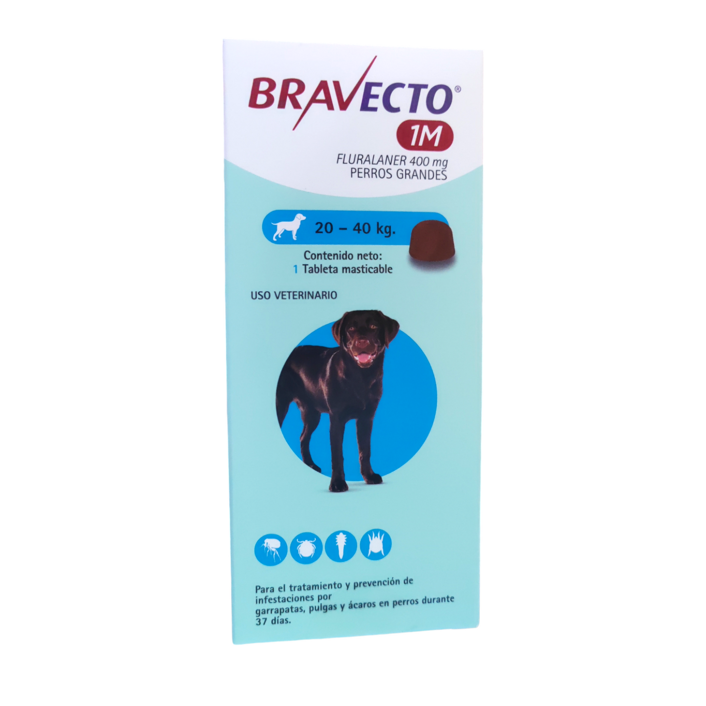 Bravecto 1M  20-40kg antipulgas y garrapatas