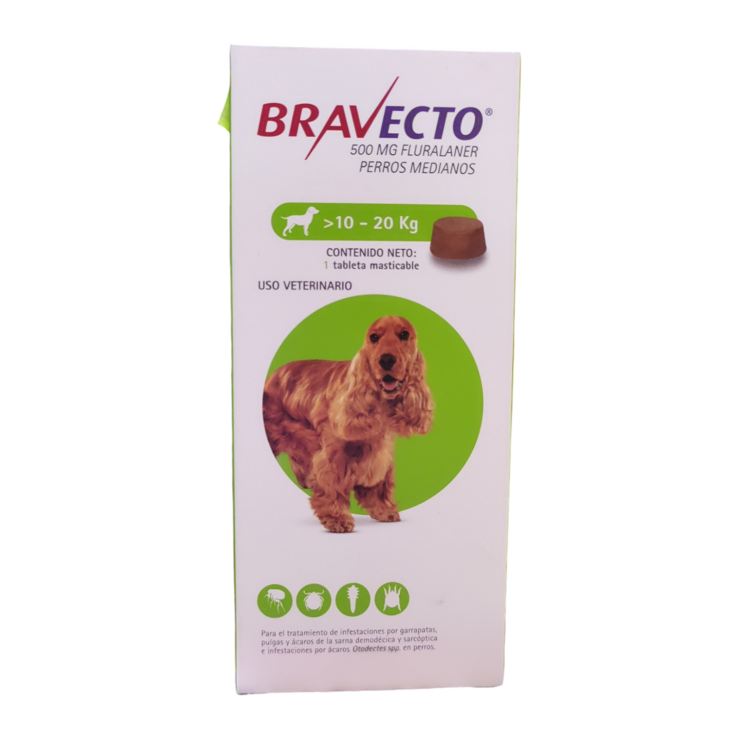 Bravecto 10-20kg antipulgas y garrapatas