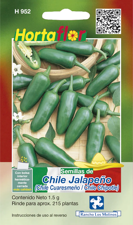 Semillas de Chile Jalapeño / Chile Cuaresmeño / Chile Chipotle