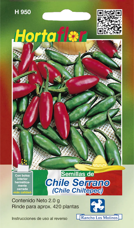 Semillas de Chile Serrano (Chile Chiltepec)