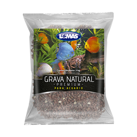 Grava natural para acuario