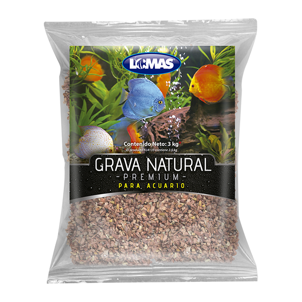 Grava natural para acuario