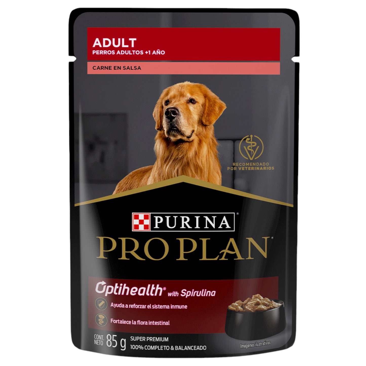 Alimento húmedo para perros carne en salsa proplan