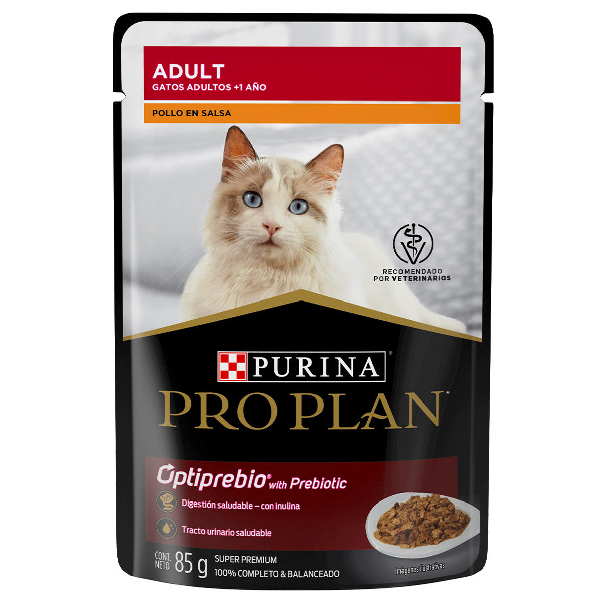 Alimento húmedo Proplan para gatos sabor pollo en salsa